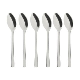 قاشق چای خوری گیلدا مدل شیکاگو براق مجموعه 6 عددی