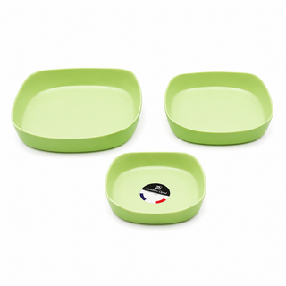 ست تابه مربع گلدن اپال ۳ پارچه مدل Smart Cuisine سبز